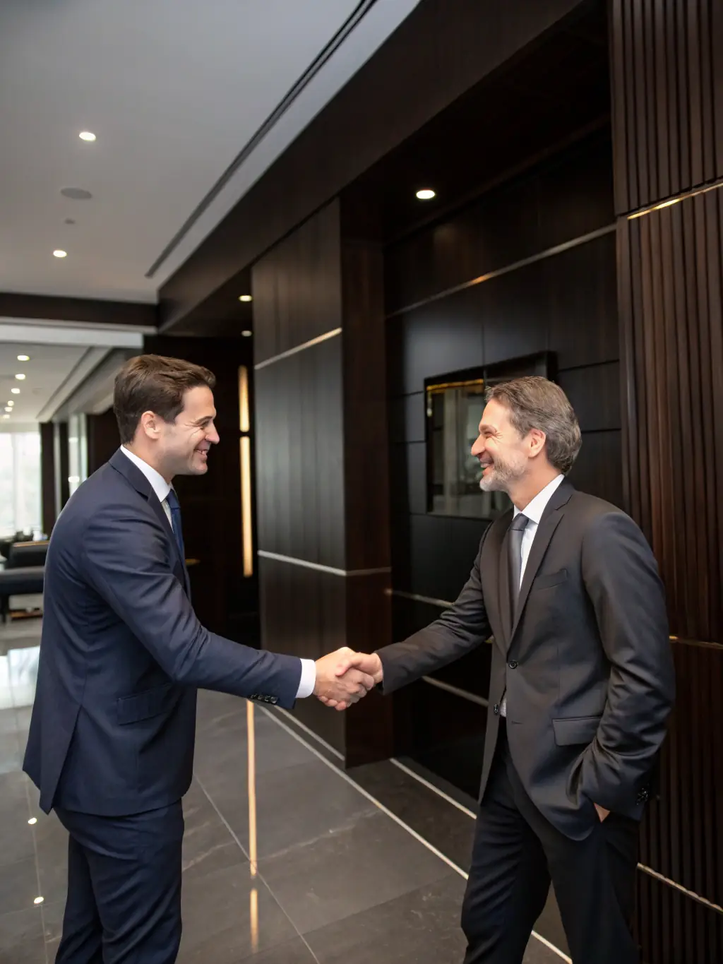 A close-up shot of a handshake between a financial consultant and a client, symbolizing trust and partnership in achieving financial goals in Mexico.